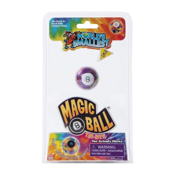 🔥World's Smallest TIE DYE Magic 8 Ball BNWT🔥 - Picture 1 of 3